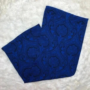 Wrap  Scarf Floral Blue And Black